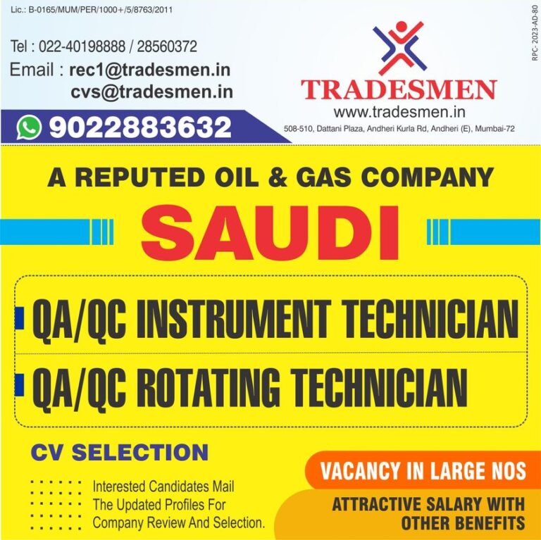 Required Urgently For Saudi & Qatar – Googal Jobs