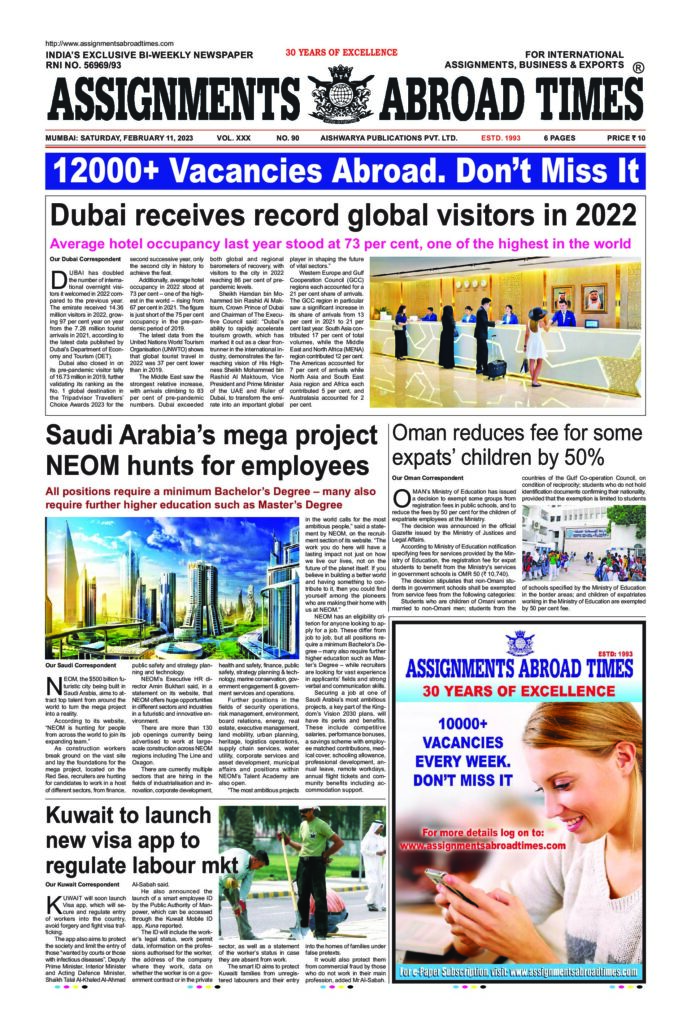 overseas assignments today newspaper