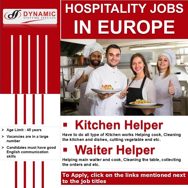 HOSPITALITY JOBS EUROPE  – Googal Jobs
