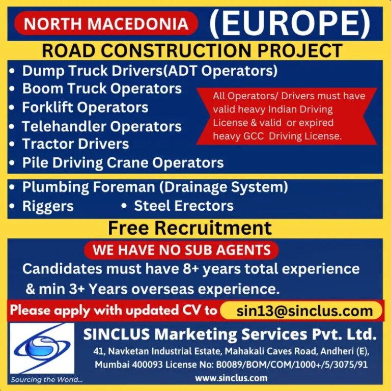 Job Opening In North Macedonia (Europe)